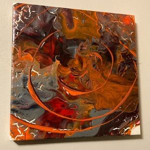 Abstract canvass 12 inch square